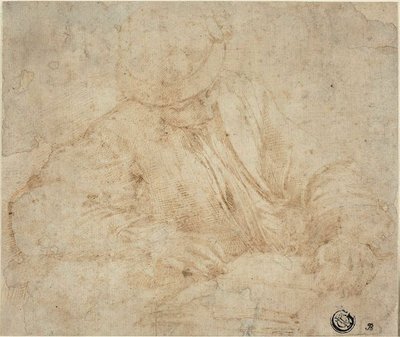 genç adam, okuma by Parmigianino