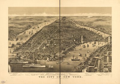 New York şehri by Parsons and Atwater; Currier and Ives
