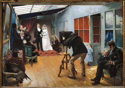 Fotoğrafçıda Düğün by Pascal Adolphe Jean Dagnan Bouveret