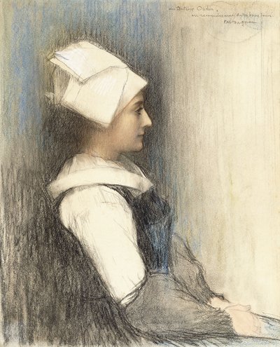 Bir Breton Kızı, by Pascal Adolphe Jean Dagnan Bouveret