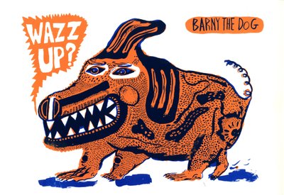 Wazz up, 2014 (serigrafi baskı) by Pat Macdonald