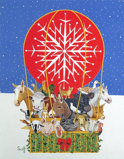 Noel Yolculuğu (tuval üzerine yağlıboya) by Pat Scott