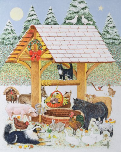 İyi Dileklerimle (patiska üzerine akrilik) by Pat Scott
