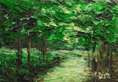 Ağaçlar konuşabilseydi, 2014 (tuval üzerine akrilik) by Patricia Brintle