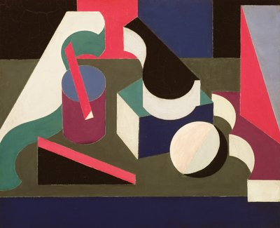 Formlar, 1918-19 (tuval üzerine yağlı boya ve grafit) by Patrick Henry Bruce
