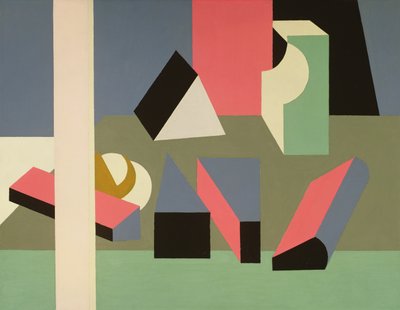 Natürmort #12, 1925-28 (tuval üzerine yağlıboya ve kurşun kalem) by Patrick Henry Bruce