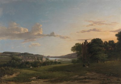 Uzaktaki Roxboroughshire, Cessford ve Caverton Köyü'nün Görünümü by Patrick Nasmyth