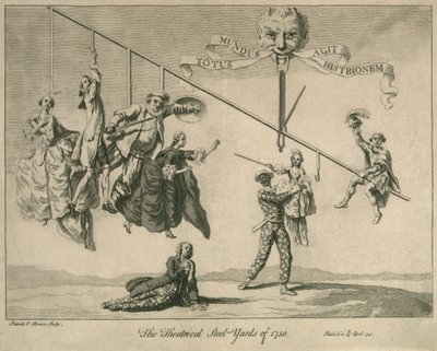 1750 gravürünün Teatral Çelik-Yards by Patrick OBrian