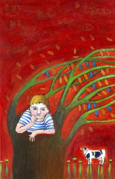 Ağaç, 2025 (Kağıt üzerine akrilik) by Patrizia La Porta