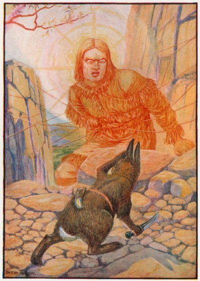 "Tekrar gel, Tavwots," diye haykırdı güneş (renkli litho) by Patten Wilson