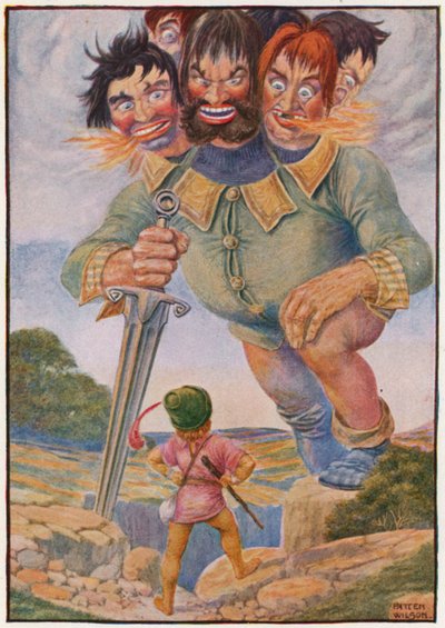 "Seninle dövüşeceğim," dedi Billy (renkli lito) by Patten Wilson