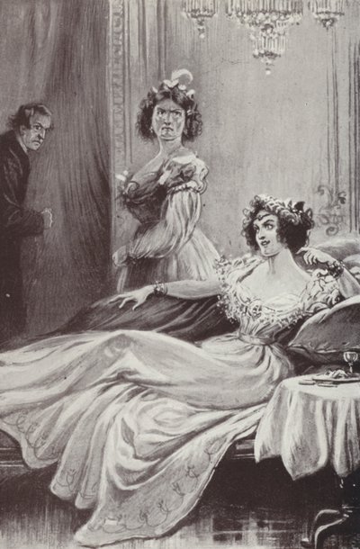 Anthony Trollope (lito) tarafından Barchester Towers için çizim by Paul (after) Hardy