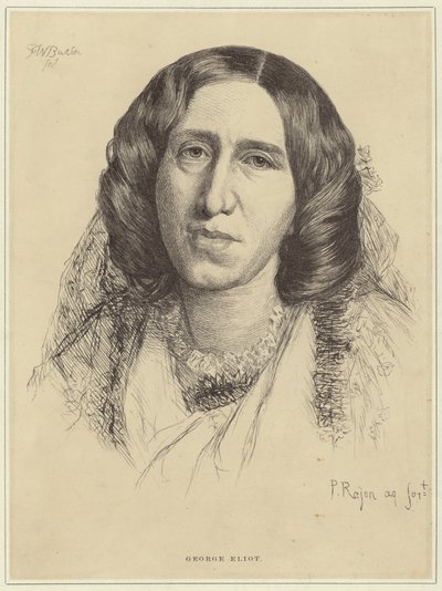 ಜಾರ್ಜ್ ಎಲಿಯಟ್ ಟರ್ಕಿಯ ಭಾವಚಿತ್ರ by Paul Adolphe Rajon