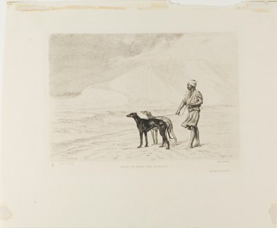Çölde Köpeklerin Rölesi by Paul Adolphe Rajon
