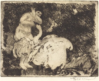 Leda Banyosu Leda banyosu, 1913. by Paul Albert Besnard