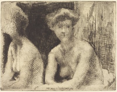 Bir Aynanın Yanında Çıplak Kadın by Paul Albert Besnard