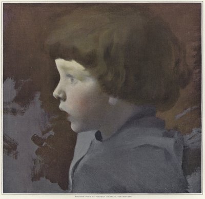 Bir çocuğun portresi için eskiz by Paul Albert Besnard