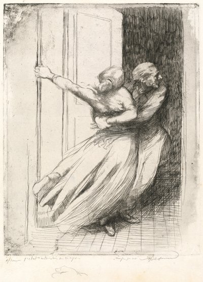 Tecavüz Le Viol, c. 1886. by Paul Albert Besnard