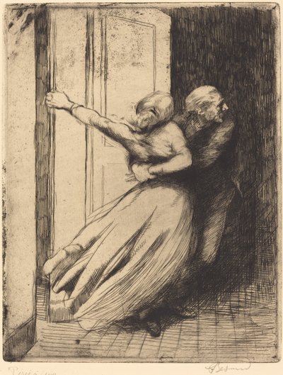 Tecavüz Le Viol, c. 1886. by Paul Albert Besnard