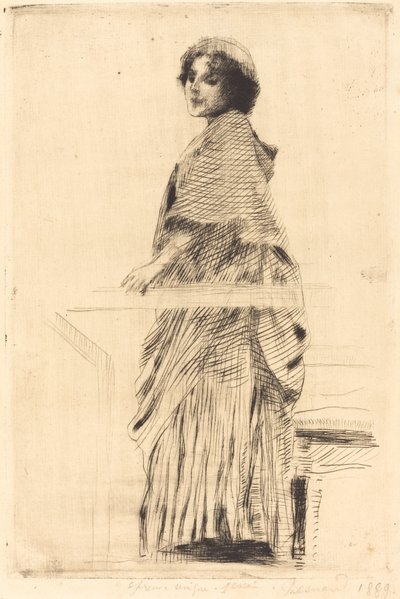 Pelerinli Kadın Pelerinli Kadın, 1889. by Paul Albert Besnard