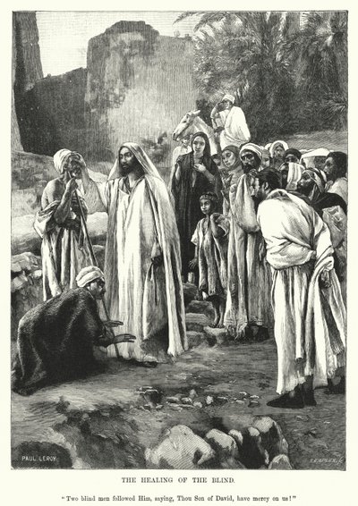 Körlerin İyileşmesi (gravür) by Paul Alexander Alfred Leroy