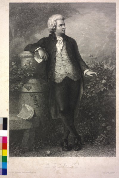 Mozart (gravür) by Paul Barfus
