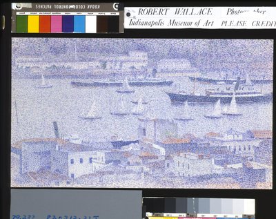 Constantinople, The Boats (krem serilmiş kağıt üzerine suluboya ve kurşun kalem) by Paul Baum