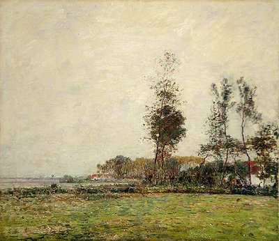 Hollanda, Ağaçlar ve Evler ile Peyzaj by Paul Baum