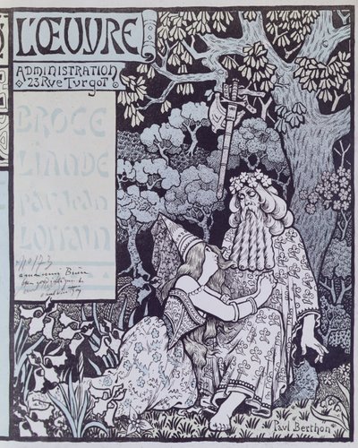 Broceliande Ormanında Büyücü Merlin ve Peri Vivien, 