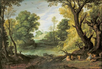 Periler ve Satirler ile Manzara, 1623 by Paul Bril