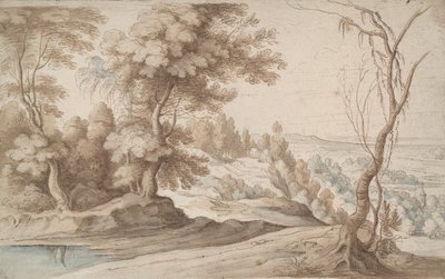 Ağaçlarla Peyzaj ve Vadi Manzarası by Paul Bril