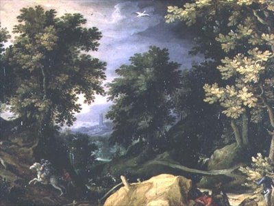 Tavşan Avı ile Manzara by Paul Brill or Bril