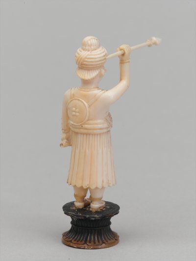 Siyah piyon, satranç taşı, Hindistan, 1820 dolaylarında by Paul Carpentier