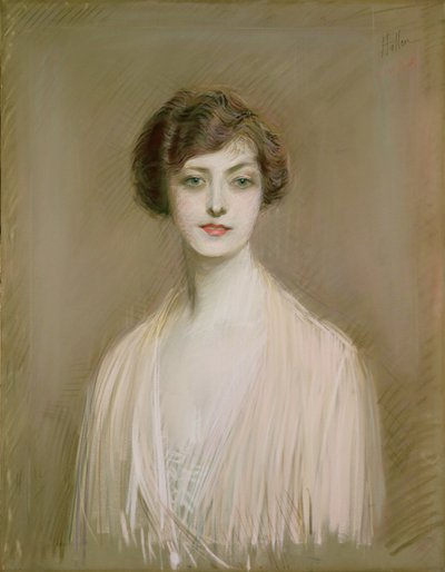 Bir Amerikalı (tuval üzerine pastel) by Paul Cesar Helleu