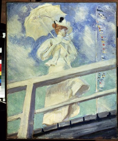 Beyazlı kadın. Paul Cesar Helleu