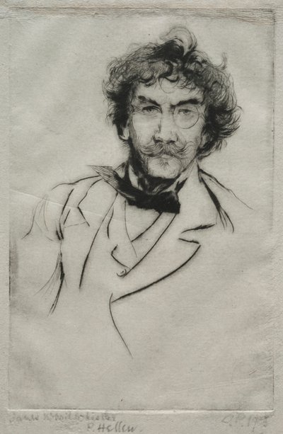 James MacNeill Whistler, 1903. by Paul Cesar Helleu