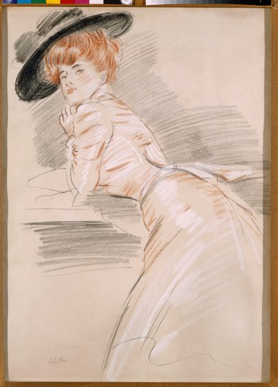 Şapkalı Madam Helleu by Paul Cesar Helleu