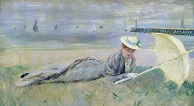 On the Beach  by Paul Cesar Helleu