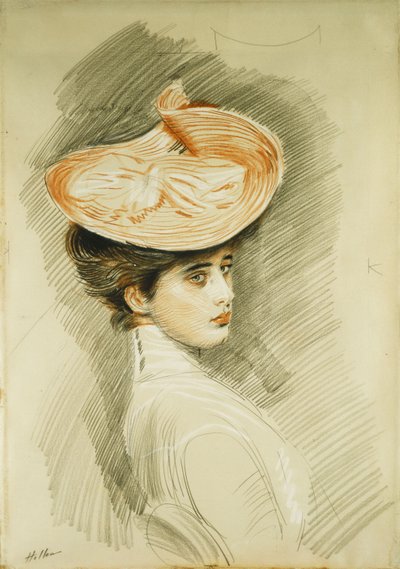 Madam Helleu olduğu düşünülen bir Hanımefendinin Portresi, by Paul Cesar Helleu