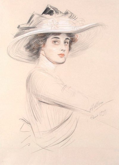 Bir Kadının Portresi, 1909. by Paul Cesar Helleu