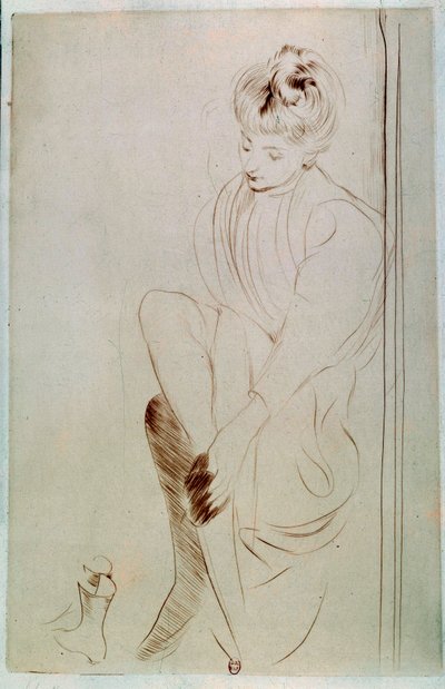 Paul Helleu (1859-1927) 20. yüzyıl Paris, B.N. by Paul Cesar Helleu