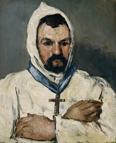 Bir Keşiş Olarak Sanatçının Amcası Antoine Dominique Sauveur Aubert by Paul Cézanne
