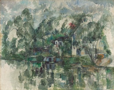 Su Kenarında, c. 1890 (tuval üzerine yağlı boya) by Paul Cézanne