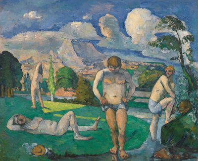 Dinlenmede Yıkananlar by Paul Cézanne