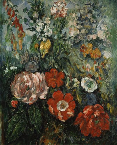 Çiçekler, c.1879 (tuval üzerine yağlı boya) by Paul Cézanne