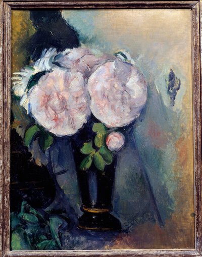 Mavi Vazoda Çiçekler Tablosu Paul Cezanne (1839-1906) 19. Yüzyıl Güneşi. 0,3x0,23 m Paris, Musee de l