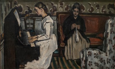 Piyanodaki Kız ("Tannhäuser"ın Uvertürü) by Paul Cézanne