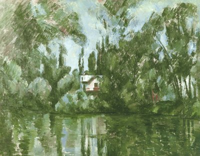 Marne Kıyısındaki Ev by Paul Cézanne