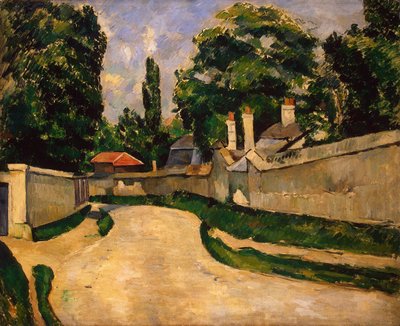 Yol Boyunca Evler, 1881 dolayları (tuval üzerine yağlı boya) by Paul Cézanne