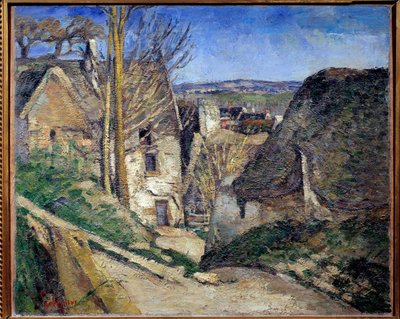 La maison du hangdu Paul Cezanne (1839-1906) tarafından tablo 1873 Güneş. 0.55x0.66 m Paris, Orsay Müzesi by Paul Cézanne
